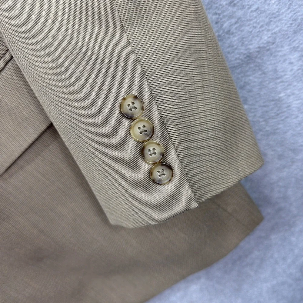 Saddlebred Blazer Mens 44 Long Tan Brown Jacket Sport Suit‎ Coat Office Career